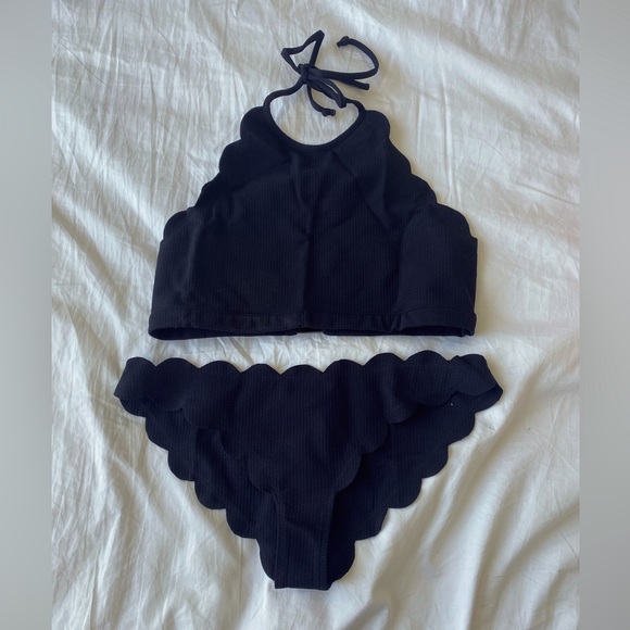 Marysia Swim Other - Marysia Black Bikini set Mott High Neck Bikini top & Antibes bottom. Sz L